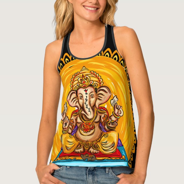Hindu ganesh ganesha om Tank top (Front)