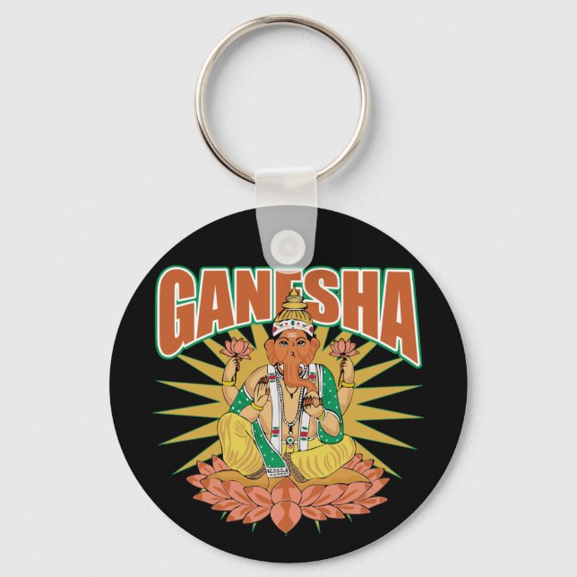 Hindu Ganesha Keychain (Front)