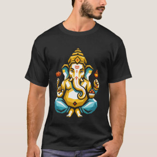 Hindu Ganesha Puja Elephant God India Meditation Y T-Shirt