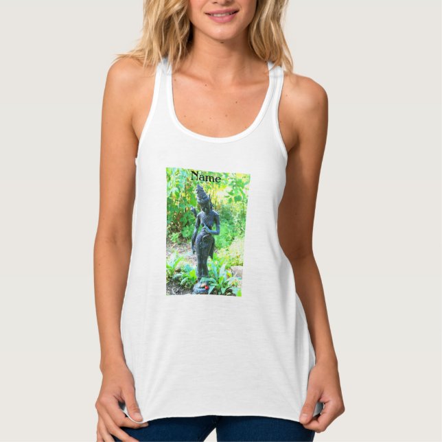 hindu garden goddess tank top (Front)