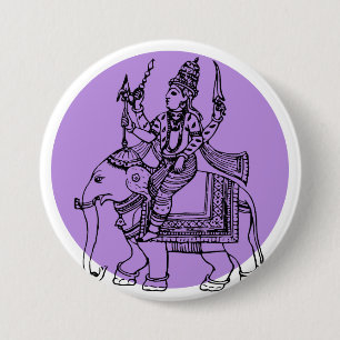 Hindu God Button