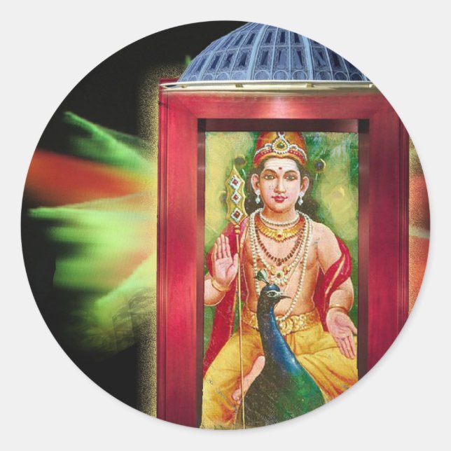 Hindu God Classic Round Sticker (Front)