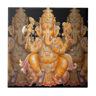 Hindu God Ganesh Ceramic Tile