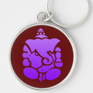 Hindu God Ganesh GOD of Wealth Success Keychain
