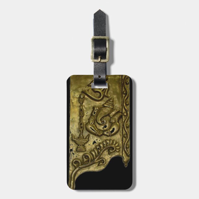 HINDU GOD GANESH LUGGAGE TAG (Front Vertical)