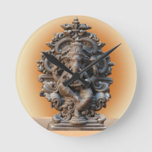 HINDU GOD GANESH WALL CLOCK