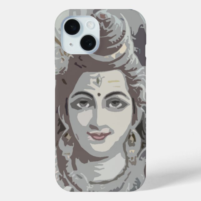 Hindu god shiva apple iphone hard case design (Back)