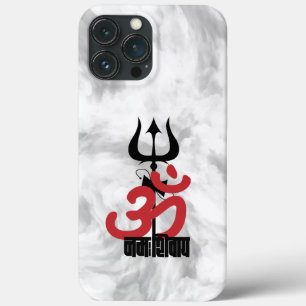 Hindu God Shiva Om Namah Shivay with Trident OM iPhone 13 Pro Max Case