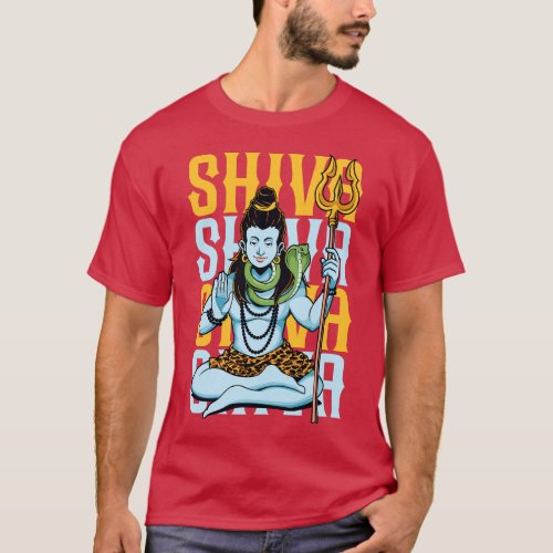 Hindu God Shiva T_Shirt