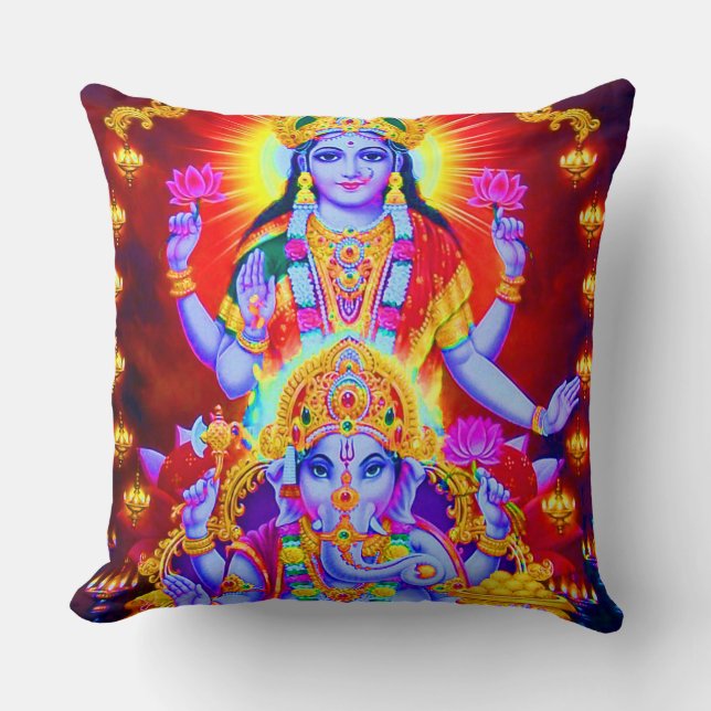 hindu god throw pillow (Front)