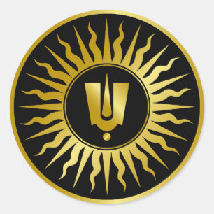 Hindu God Tilak Sign Classic Round Sticker