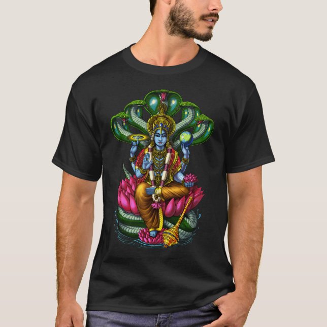 Hindu God Vishnu T-Shirt (Front)
