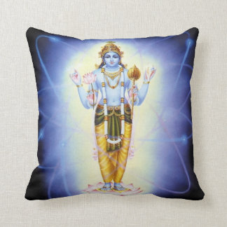 Hindu God Vishnu Throw Pillow