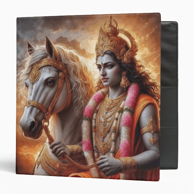 Hindu God with Horse - Binder (Front/Inside)