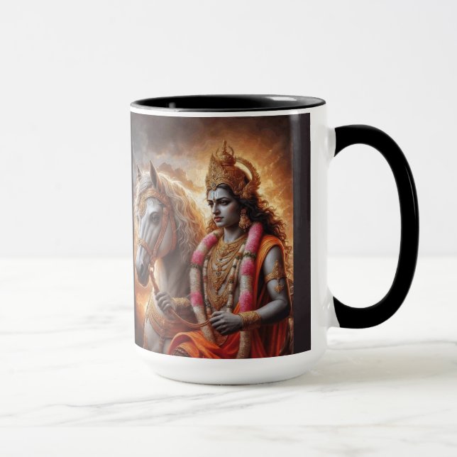 Hindu God with Horse - Mug (Right)