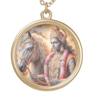 Hindu God with Horse - Necklace, Jewelry