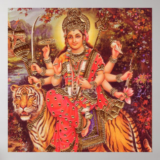 HINDU GODDESS DURGA POSTER