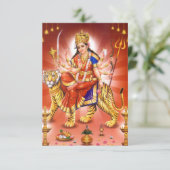 Hindu Goddess Durga Tiger (Standing Front)