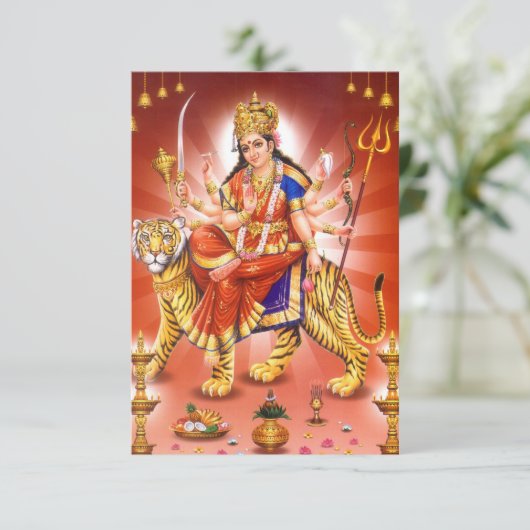 Hindu Goddess Durga Tiger (Standing Front)