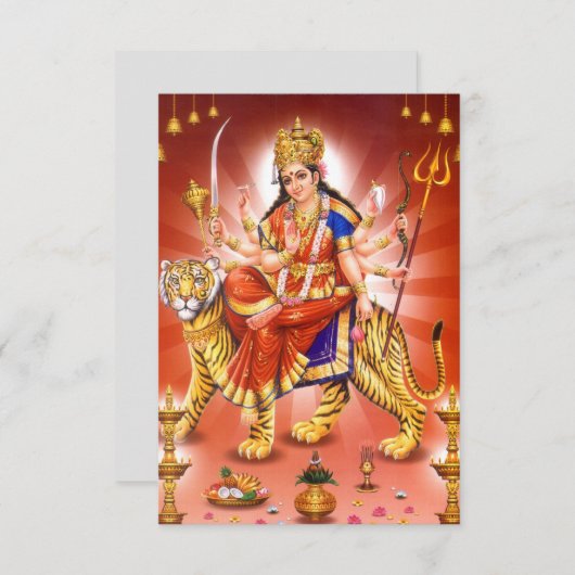 Hindu Goddess Durga Tiger (Front/Back)