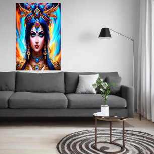 Hindu Goddess Kali AI Art Poster