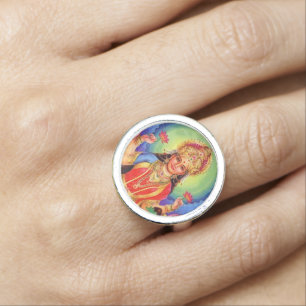 Hindu Goddess Lakshmi Maa Ring