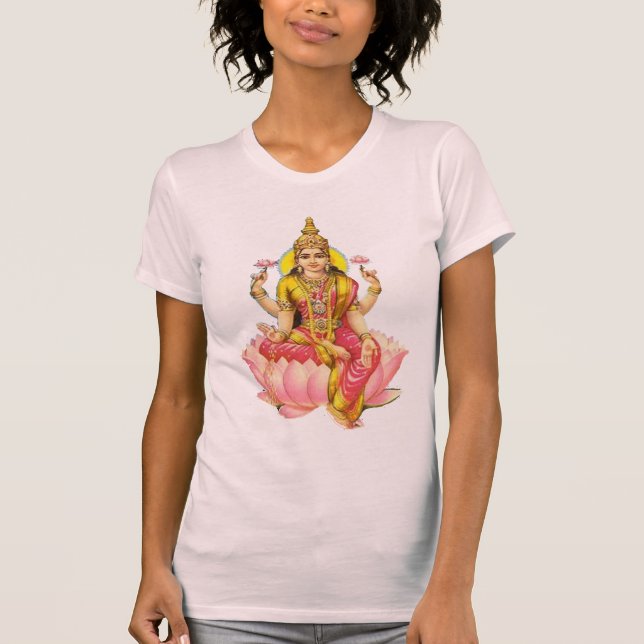 Hindu Goddess lakshmi wealth prosperity money T-Shirt (Front)