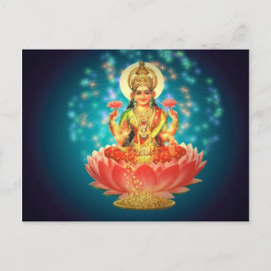Hindu goddess postcard
