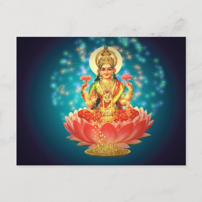 Hindu goddess postcard (Front)