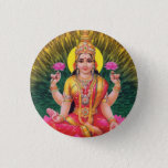 Hindu Goddess Saraswati Button at Zazzle