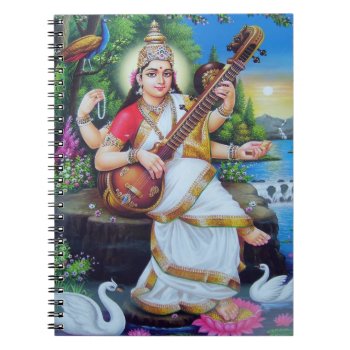 Hindu Goddess Saraswati Notebook by TO_photogirl at Zazzle
