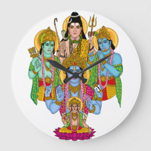 Hindu Gods Clock