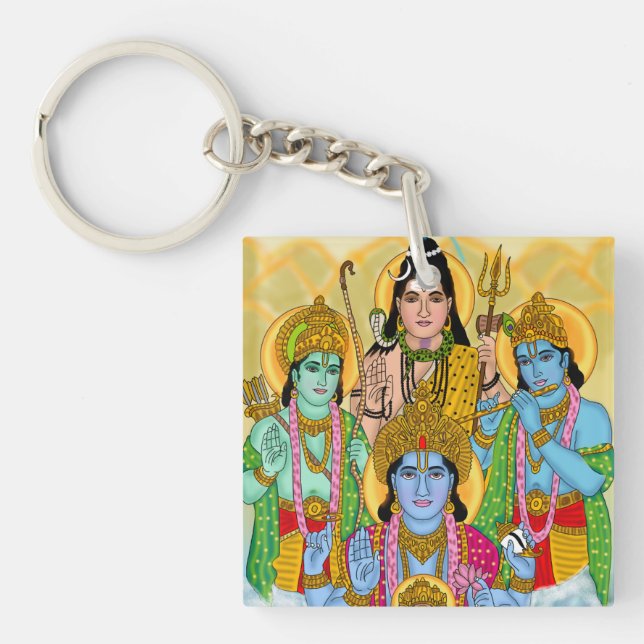 Hindu Gods Keychain (Front)