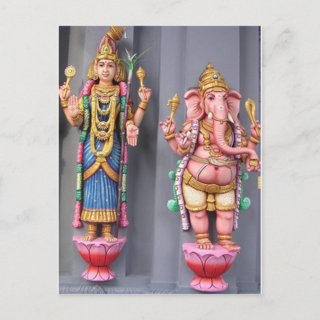 Hindu gods postcard (Front)