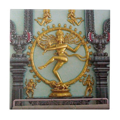 Hindu gods Shiva Tile