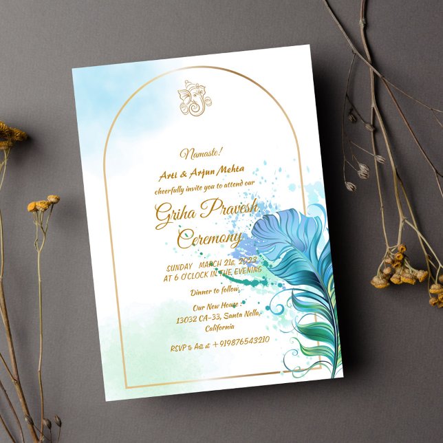 Hindu House Warming Griha Pravesh Invitation (Creator Uploaded)