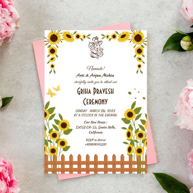 Hindu House Warming Griha Pravesh Invitation (Creator Uploaded)