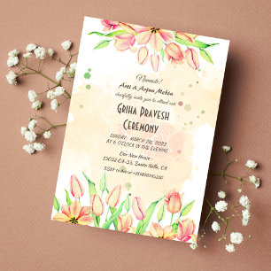 Hindu House Warming Griha Pravesh Invitation