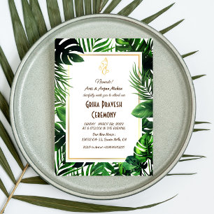 Hindu House Warming Griha Pravesh Invitation