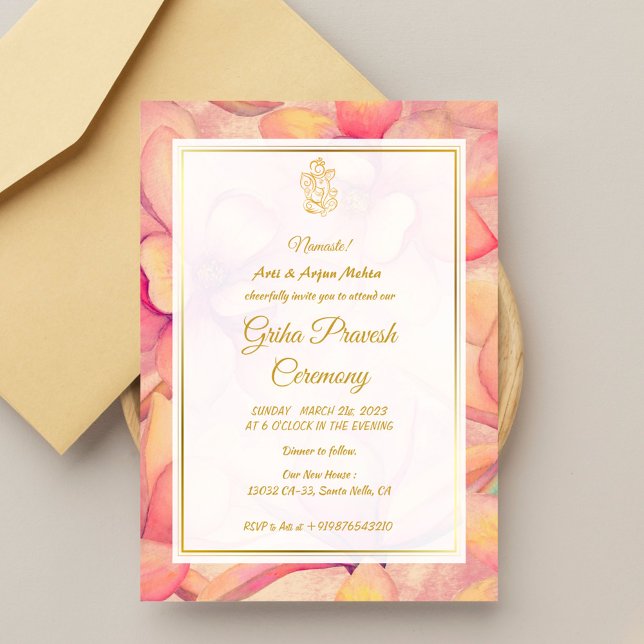 Hindu House Warming Griha Pravesh Invitation (Creator Uploaded)