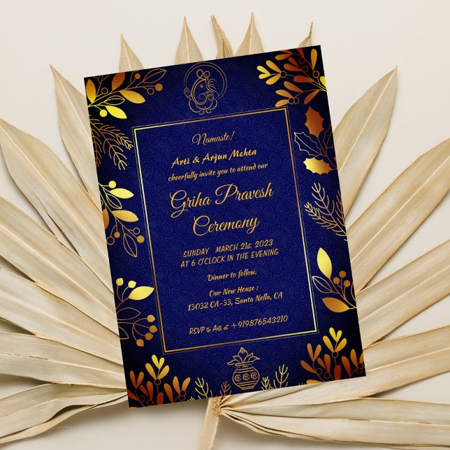 Hindu House Warming Griha Pravesh Invitation (Creator Uploaded)