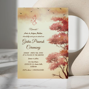 Hindu House Warming Griha Pravesh Invitation