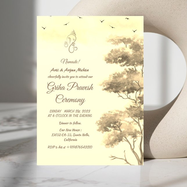 Hindu House Warming Griha Pravesh Invitation (Creator Uploaded)