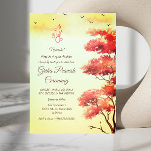 Hindu House Warming Griha Pravesh Invitation