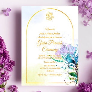Hindu House Warming Griha Pravesh Invitation