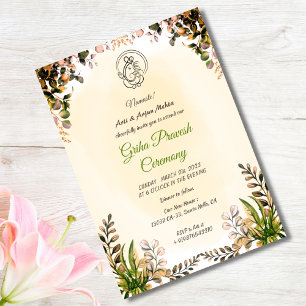 Hindu House Warming Griha Pravesh Invitation