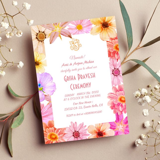 Hindu House Warming Griha Pravesh Invitation (Creator Uploaded)