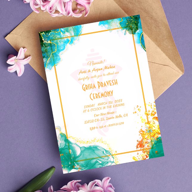 Hindu House Warming Griha Pravesh Invitation (Creator Uploaded)