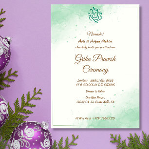 Hindu House Warming Griha Pravesh Invitation