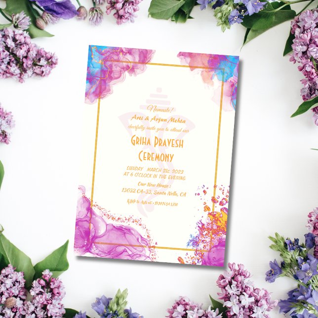 Hindu House Warming Griha Pravesh Invitation (Creator Uploaded)